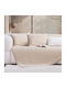 Nef-Nef Homeware Decken & Couchdecken Zweisitzer-Sofa Überwurf 2 Seiten Jacquard 170x250cm Ecru