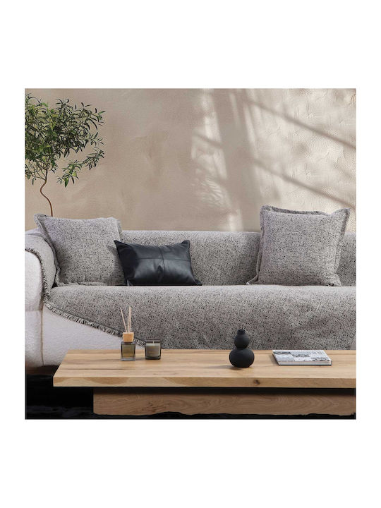 Nef-Nef Homeware Alamo Ριχτάρι Πολυθρόνας Ζακάρ 170x180εκ. Grey