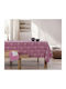 Nef-Nef Homeware Tablecloth Cotton Stain Resistant Odete Mauve 140x180cm