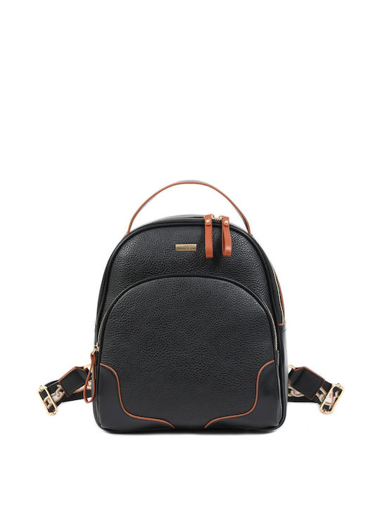 Doca Damen Tasche Rucksack Schwarz