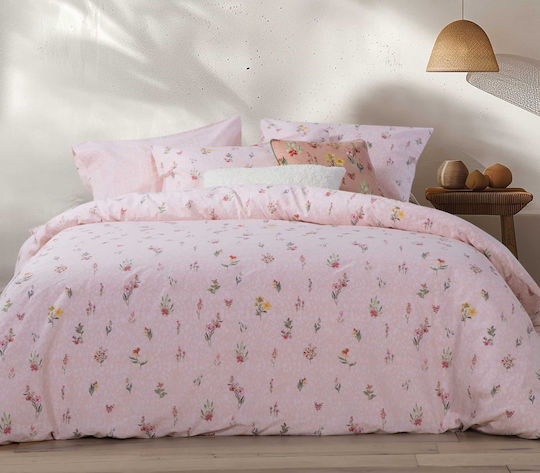 Nef-Nef Homeware Plant Σετ Υπέρδιπλο 4τμχ 240x270εκ. Ροζ