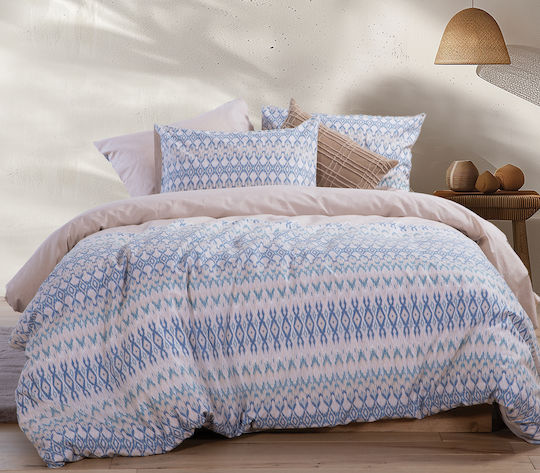 Nef-Nef Homeware Сет Чаршафи Двойни 200x270см. Avion Бежов 4бр