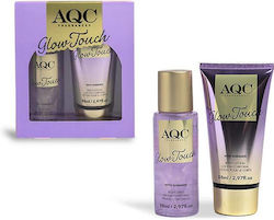 Aquarius Cosmetic Glow Touch Shimmer Γυναικείο Σετ με Body Lotion Φρουτώδες Λουλουδένιο Άρωμα