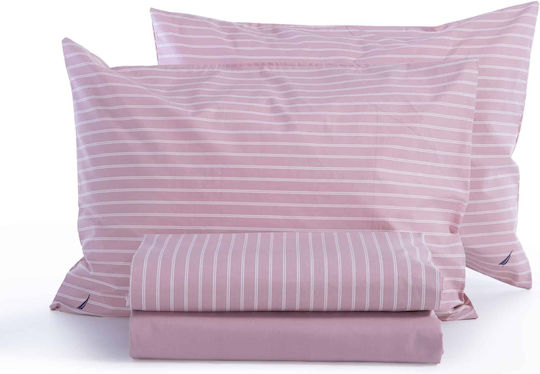 Nef-Nef Homeware Set King Size 4pcs 280x270cm Nautica Coast Pink