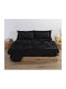 Nef-Nef Homeware Basic Σεντόνι Διπλό με Λάστιχο 140x200+30εκ. Μαύρο