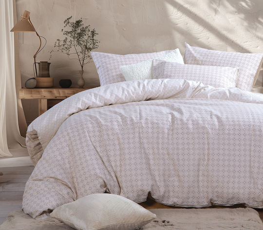 Nef-Nef Homeware Module Σετ Σεντόνια Μονά 170x270εκ. Εκρού (3τμχ)