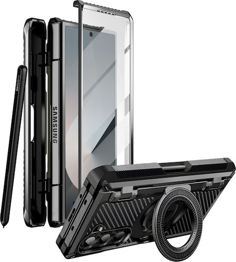 Supcase Magsafe Case Samsung Galaxy Z Fold 6 Anti-shock Crutch Support Black