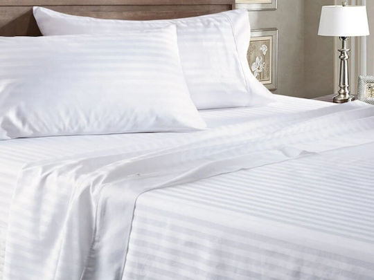 Hotelbettlaken Weiß Doppel 240x270cm 1Stück