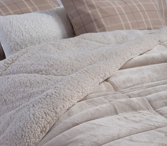 Nef-Nef Homeware Κουβερτοπάπλωμα Μονό 160x220εκ. Singular Μπεζ Nef-Nef Homeware Κουβερτοπάπλωμα Μονό 160x220εκ. Singular Μπεζ