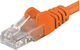PremiumCord Cat.6 (Gigabit) Καλώδιο Δικτύου Ethernet 0.25m Πορτοκαλί