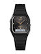 Skmei Digital Men's Watch 20mm Battery with Rubber Strap Black Black Skmei