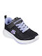 Gore Strap Sparkle Kids Sneakers with Scratch Black