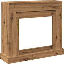 vidaXL Μεταλλικό Προστατευτικό Τζακιού 100x30x87.5cm