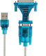 Linq Usb 2.0 la Db25 Db9 Adaptor Albastru Deschis