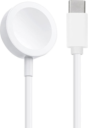 Încărcător Apple Watch Series Ultra 8 7 6 5 4 3 2 Wireless 30cm Alb