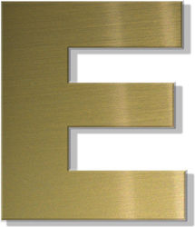 Sticker literă casă ''e'' 80 X 64 mm plastic au...