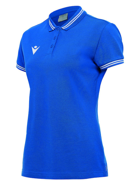 Дамска Поло Блуза с Райета Royal Blue/white
