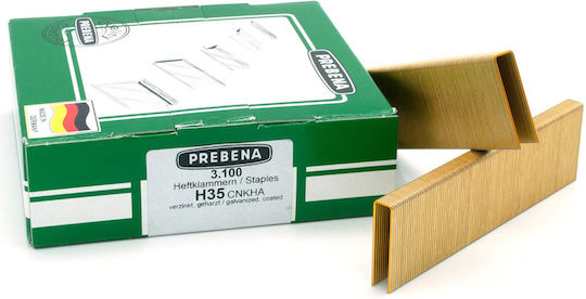 Klammern für Tacker verzinkt Typ H 35mm Prebena H35cnkha 1 Box 3100 Stück