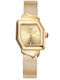 Jcou Womens Watch 24mm Battery With Gold Steel Bracelet