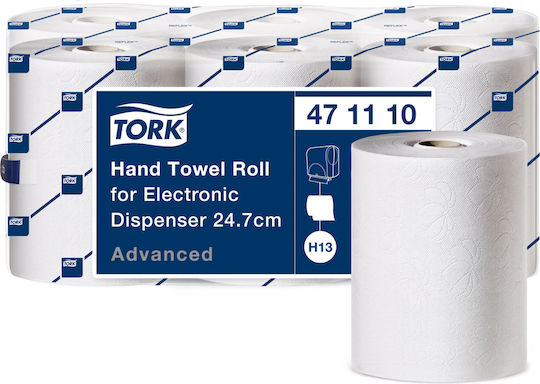 Elektronisches Gerät Handtuchrolle 2-lagig 24,7cm Weiß 143m 6 Rollen Tork 471110