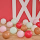 Set of 5'' Balloons Balloon Mosaics Red Gray-Green Tan Nude Pink 40pcs