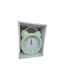 Tradesor Tabletop Clock with Indicators Plastic with Alarm Clock Green