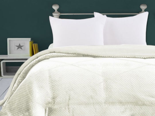 Duvet Cover Single 160x220cm Diamond Ecru Diamond