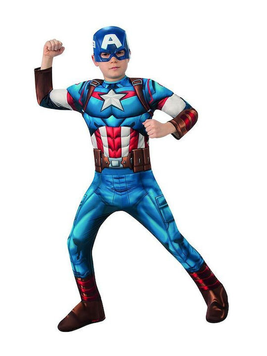 Costum de Carnaval pentru Copii Marvel Captain America 702563 Rubies