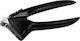 Fackelmann Knoblauchpresse Inox mit Kunststoffgriff 17cm Schwarz