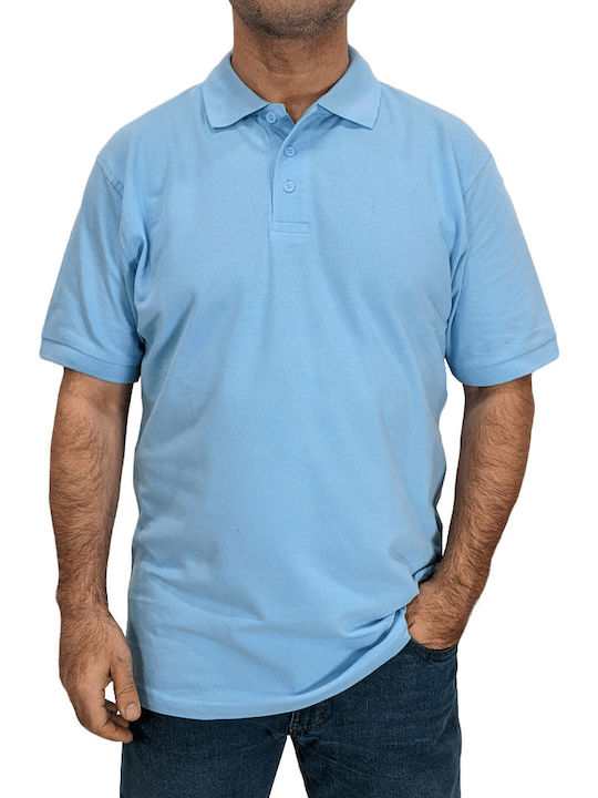 B&C Men's Short Sleeve Promotional T-Shirt Light Blue