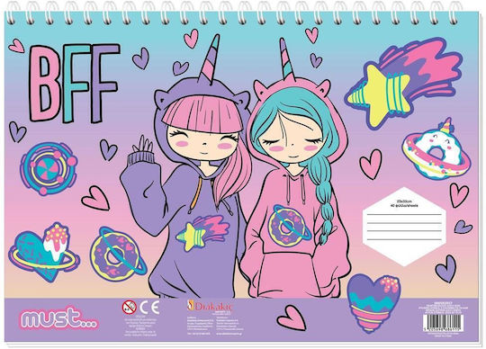 Diakakis Drawing Pad Best Friends Forever 1pcs