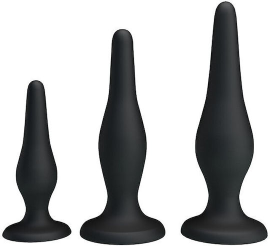 Dop Anal Pretty Love Mini Anal Kit Set 3 Pieces Silicone