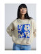 24 Colours Women's Fleece Sweatshirt Off White