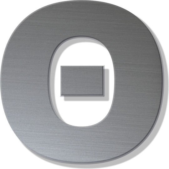 One Two Three Done Sign with Text in Silver Color Inox 8cm 13319-80-Θ-IN