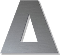 One Two Three Done Πινακίδα με Γράμμα Δ σε Ασημί Χρώμα 8cm 13319-80-Δ-IN One Two Three Done Πινακίδα με Γράμμα Δ σε Ασημί Χρώμα 8cm 13319-80-Δ-IN
