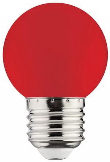 Led7 Λάμπα LED 2W για Ντουί E27 και Σχήμα G45 Κόκκινο 80lm Dimmable