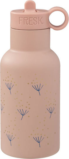 Fresk Kids Water Bottle Thermos Stainless Steel with Straw with Straw and Double Lid 350ml