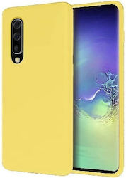 Soft Back Cover Σιλικόνης Κίτρινο (Galaxy A70)