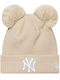 Yankees Beanie Beanie Knitted in Beige color