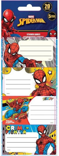 Diakakis Notebook Labels 20pcs Spiderman