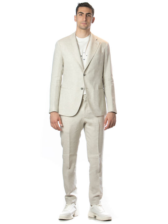 Men's Summer Suit Beige