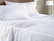 Hotel Sheet Fitted White Semi-Double 180x200cm 1pcs