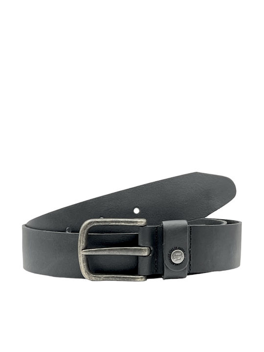 Herren Gürtel Leder Schwarz