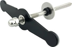 Ανεμοστύλωμα Ανοξείδωτο Μαύρο Μήκος 140mm 171-b014 Metalor