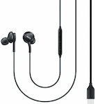 Samsung EO-IC100B In-ear Handsfree Ακουστικά με Βύσμα USB-C Μαύρο