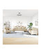 Vidaxl 3-teiliges Wohnzimmer-Set mit cremefarbenen Zierkissen Stoff 77x77x80cm Zweisitzer Dreisitzer Creme