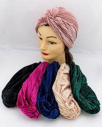 Fabric Velvet Pleated Hair Turban 6 Colors - Green