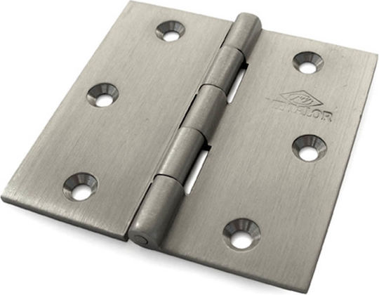 Brass Nickel Matte Plate Hinge 75x60 302-8/10 Metalor
