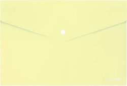 Optima Transparent Prespan File Folder with Yellow Button Closure