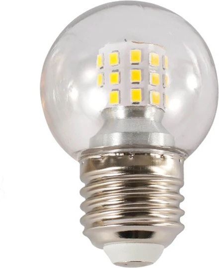 Led7 Λάμπα LED 2W για Ντουί E27 και Σχήμα G45 80lm Dimmable